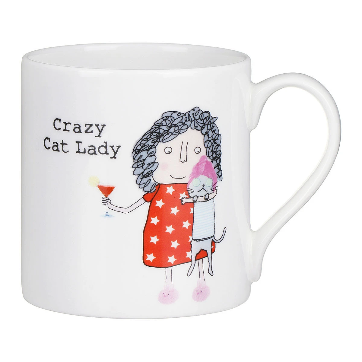 Rosie Made A Thing ‘Crazy Cat Lady’ Mug 1 Rosie Made A Thing ‘Crazy Cat Lady’ Mug