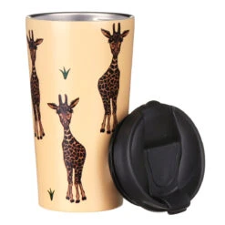 Eco Chic Beige Giraffe Stainless Steel Travel Coffee Cup -Yankee Candle Sales n26 eco chic beige giraffe stainless steel travel coffee cup 03