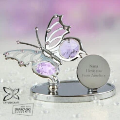 Personalised Crystocraft Butterfly Ornament 9 Personalised Crystocraft Butterfly Ornament -Yankee Candle Sales p0104h99 2 1