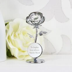 Personalised Crystocraft Rose Ornament -Yankee Candle Sales p0104i34 pmc personalised crystocraft rose ornament 4