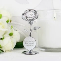 Personalised Crystocraft Rose Ornament -Yankee Candle Sales p0104i34 pmc personalised crystocraft rose ornament 5