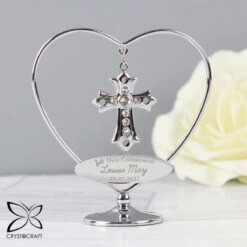 Personalised 1st Holy Communion Crystocraft Cross Ornament -Yankee Candle Sales p0104k59 pmc personalised 1st holy communion crystocraft cross ornament 3