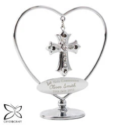 Personalised 1st Holy Communion Crystocraft Cross Ornament -Yankee Candle Sales p0104k59 pmc personalised 1st holy communion crystocraft cross ornament 8