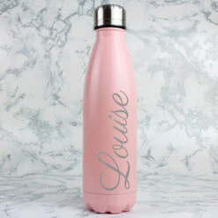 Personalised Pink Metal Insulated Drinks Bottle 7 Personalised Pink Metal Insulated Drinks Bottle -Yankee Candle Sales p0104l63