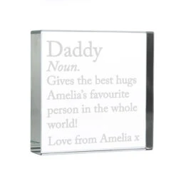 Personalised ‘Dictionary Definition’ Large Crystal Token -Yankee Candle Sales p0107g53 personalised dictionary definition large crystal token 2