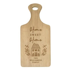 Personalised HOME Wooden Paddle Board -Yankee Candle Sales p011509 pmc personalised home round chopping board 11