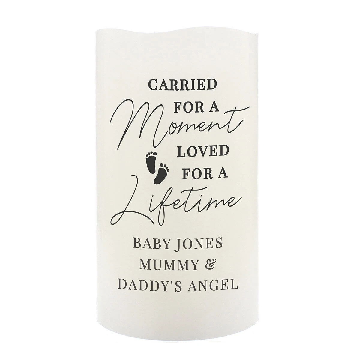 Personalised Carried For A Moment LED Candle 2 Personalised Carried For A Moment LED Candle - Image 2