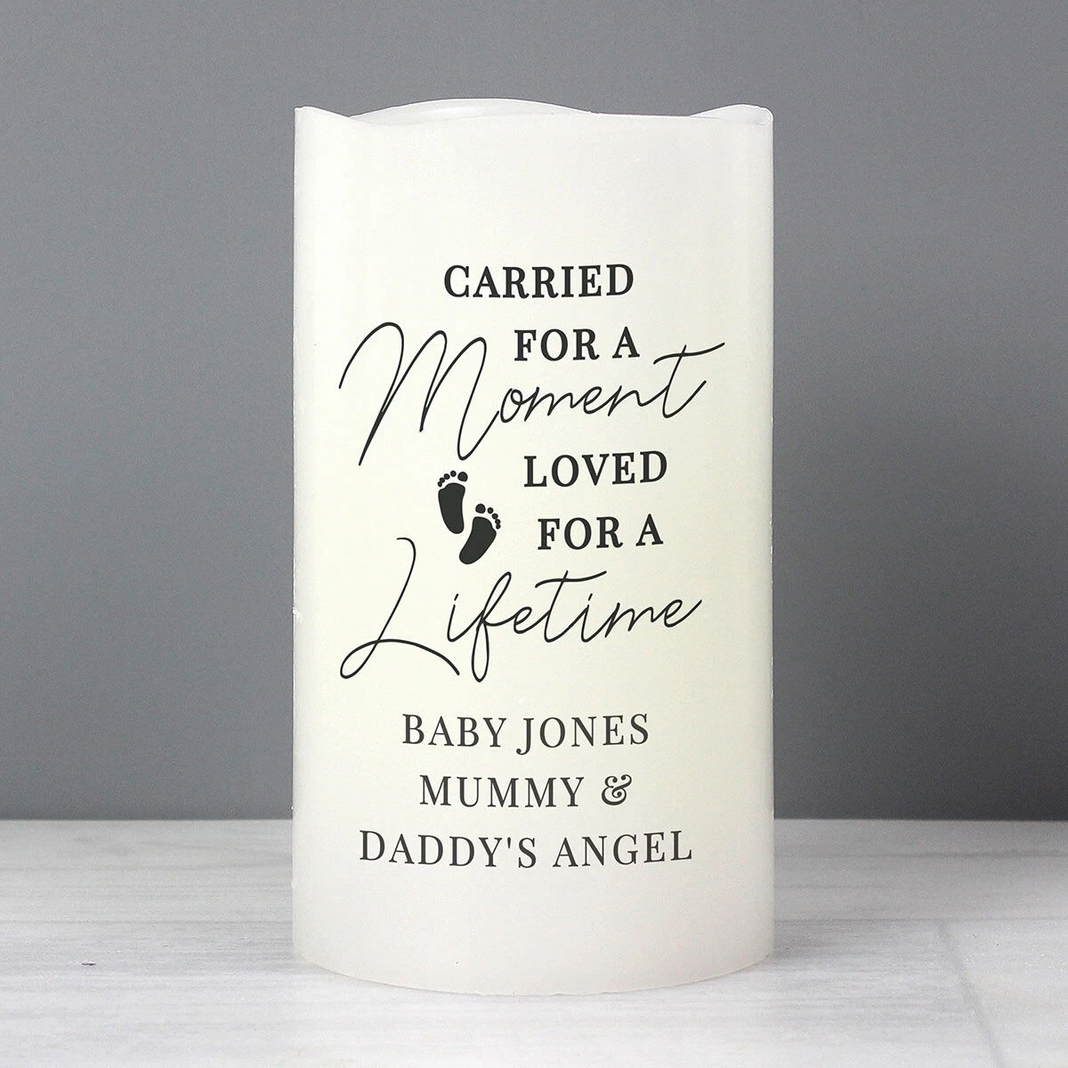 Personalised Carried For A Moment LED Candle 3 Personalised Carried For A Moment LED Candle - Image 3