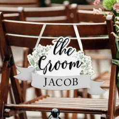 Personalised ‘The Groom’ Wooden Hanging Decoration 7 Personalised ‘The Groom’ Wooden Hanging Decoration -Yankee Candle Sales p071194 personalised the groom wooden hanging decoration 3