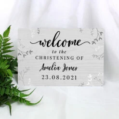 Personalised Welcome Metal Sign -Yankee Candle Sales p0804a64 personalised welcome metal sign 3