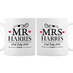 Personalised Mr & Mrs Mug Set -Yankee Candle Sales p0805b38 1
