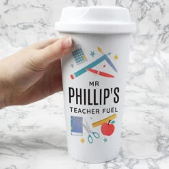Personalised Teachers Insulated Eco Travel Cup 8 Personalised Teachers Insulated Eco Travel Cup -Yankee Candle Sales p0813b09 personalised teachers insulated eco travel cup 3