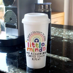 Personalised Teacher ‘Shape Little Minds’ Travel Mug -Yankee Candle Sales p0813b74 2
