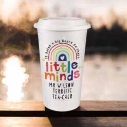 Personalised Teacher ‘Shape Little Minds’ Travel Mug -Yankee Candle Sales p0813b74 5