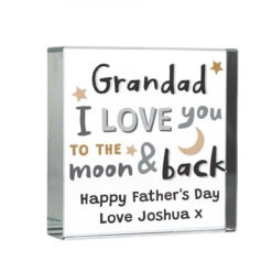 Personalised To The Moon And Back Large Crystal Token -Yankee Candle Sales p1007d70 personalised to the moon and back large crystal token 2