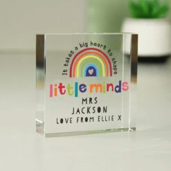 Personalised Teacher ‘Shape Little Minds’ Crystal Token 11 Personalised Teacher ‘Shape Little Minds’ Crystal Token -Yankee Candle Sales p1007e27
