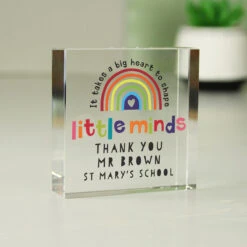 Personalised Teacher ‘Shape Little Minds’ Crystal Token 9 Personalised Teacher ‘Shape Little Minds’ Crystal Token -Yankee Candle Sales p1007e27 3