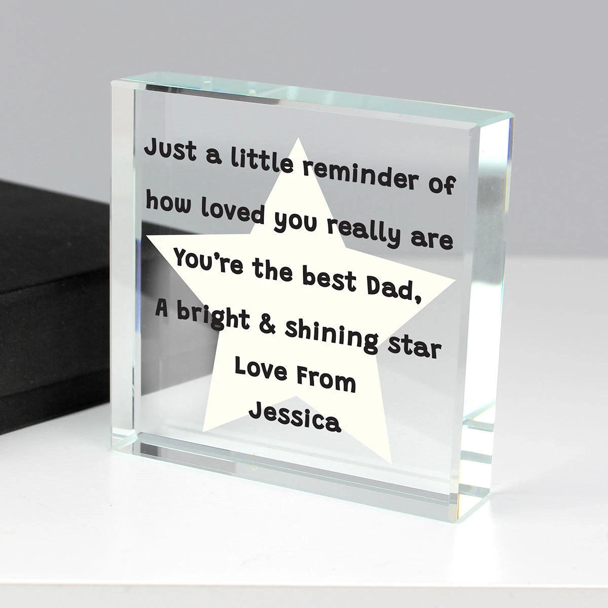 Personalised ‘Star Poem’ Large Crystal Token 1 Personalised ‘Star Poem’ Large Crystal Token