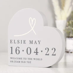 Personalised Free Text Free Standing Heart Ornament -Yankee Candle Sales p1011f49 pmc personalised free text free standing heart ornament 4