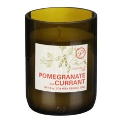 Paddywax Eco 226g Pomegranate And Currant Green Recycled Glass Soy Candle -Yankee Candle Sales paddywax eg04eu eco pomegranate currant recycled glass candle 02