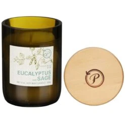 Paddywax Eco 226g Eucalyptus And Sage Green Recycled Glass Soy Candle -Yankee Candle Sales paddywax eg13eu eco eucalyptus sage recycled glass candle 03