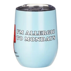 House Of Disaster Peanuts ‘I’m Allergic To Mondays’ Travel Tumbler -Yankee Candle Sales peacupmo house of disaster peanuts im allergic to mondays travel tumbler 04
