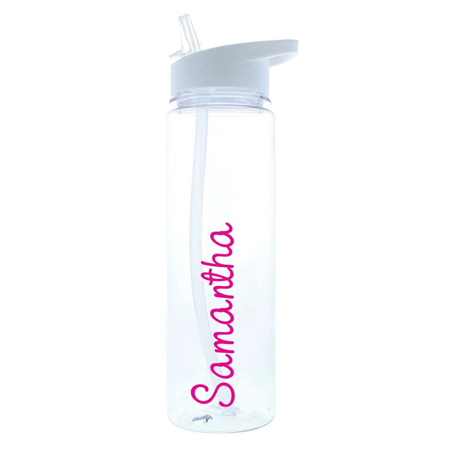 Personalised Island Water Bottle With Pink Text 5 Personalised Island Water Bottle With Pink Text - Image 5