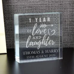 Personalised Anniversary Large Crystal Token -Yankee Candle Sales personalised memento company p0107e91 anniversary large crystal token 4