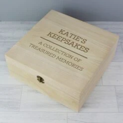 Personalised Large Wooden Keepsake Box -Yankee Candle Sales pmc p1014a53 wooden keepsake box 5