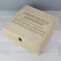 Personalised Large Wooden Keepsake Box -Yankee Candle Sales pmc p1014a53 wooden keepsake box 6