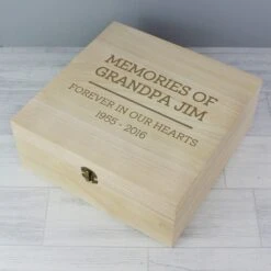Personalised Large Wooden Keepsake Box -Yankee Candle Sales pmc p1014a53 wooden keepsake box 7