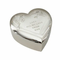 Personalised Floral Free Text Heart Trinket Box 7 Personalised Floral Free Text Heart Trinket Box -Yankee Candle Sales pmc personalised p0102z22 floral free text heart trinket box 03