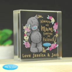 Me To You Personalised Mum Forever My Friend Crystal Token -Yankee Candle Sales pmc personalised p1007e39 me to you florever my friend crystal token 03