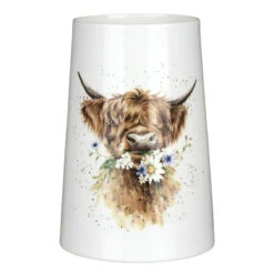 Wrendale Cow 'Daisy Coo' 20cm Vase