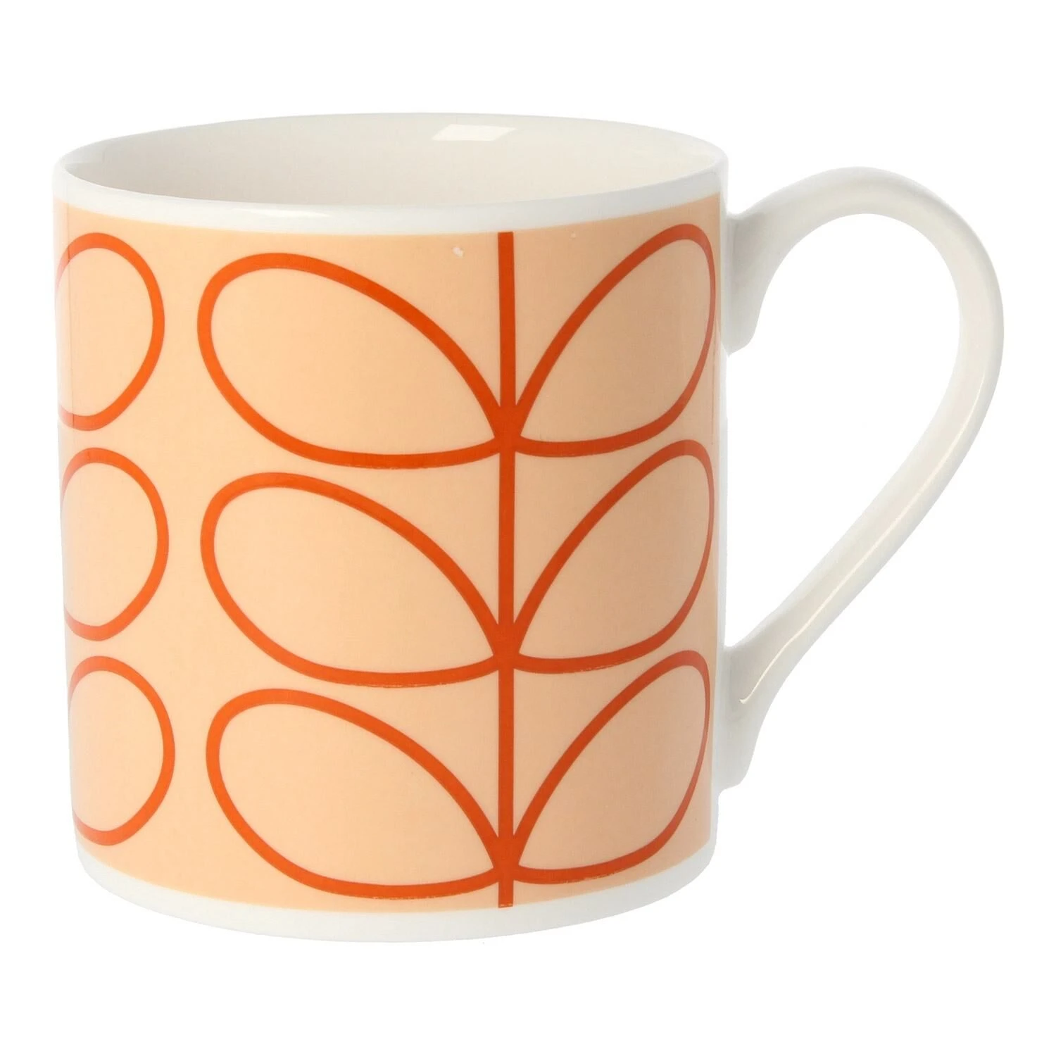 Orla Kiely Linear Stem Tomato Large Mug 1 Orla Kiely Linear Stem Tomato Large Mug
