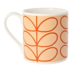 Orla Kiely Linear Stem Tomato Large Mug 5 Orla Kiely Linear Stem Tomato Large Mug -Yankee Candle Sales qok133c