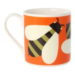 Orla Kiely Busy Bee Orange Large Mug -Yankee Candle Sales qok134c