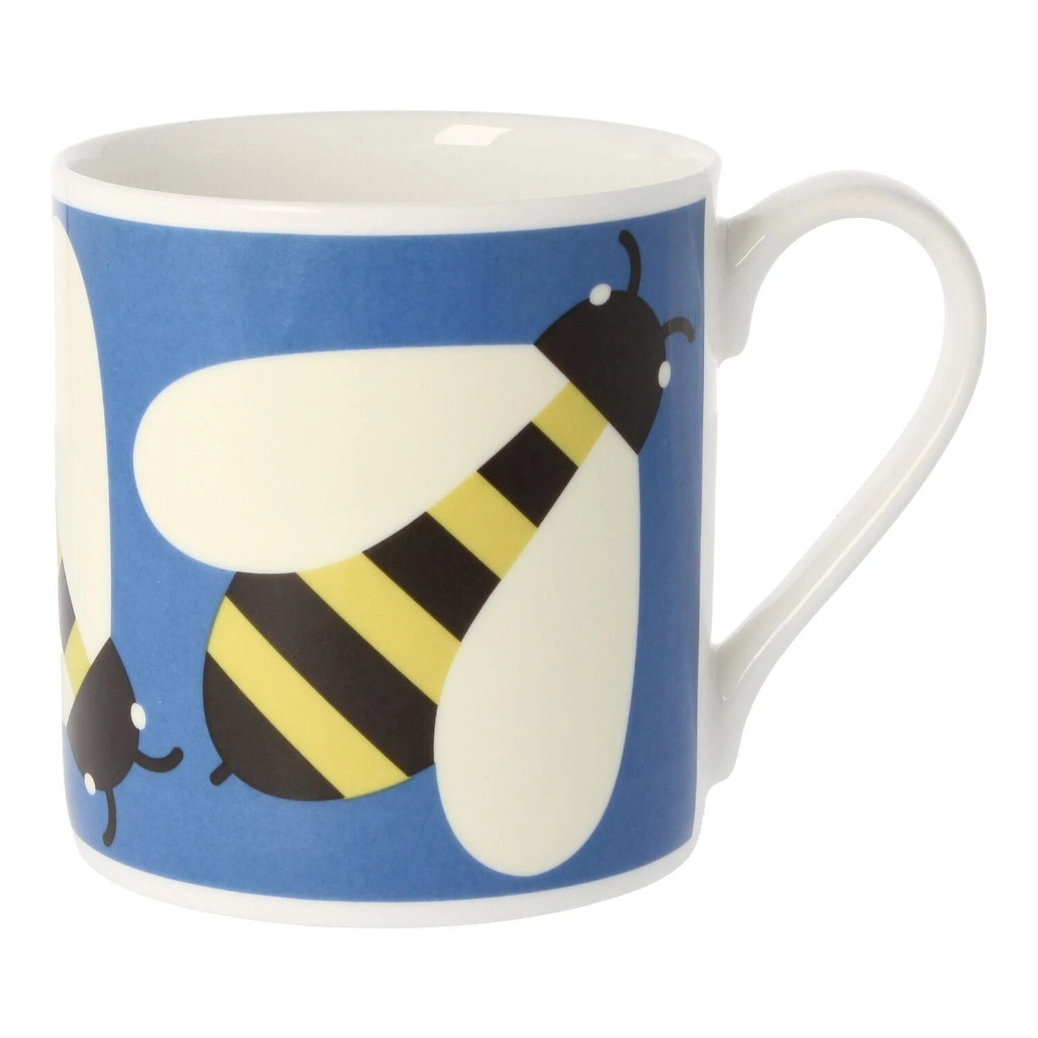 Orla Kiely Busy Bee Blue Large Mug 1 Orla Kiely Busy Bee Blue Large Mug