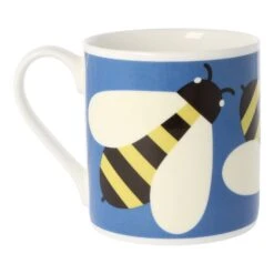 Orla Kiely Busy Bee Blue Large Mug 5 Orla Kiely Busy Bee Blue Large Mug -Yankee Candle Sales qok135c