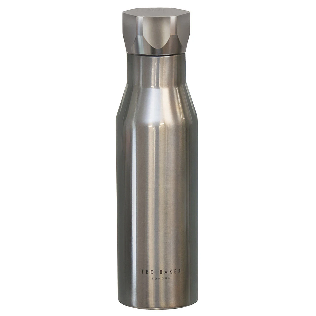 Ted Baker BOTMAN Shiny Silver Water Bottle 2 Ted Baker BOTMAN Shiny Silver Water Bottle - Image 2