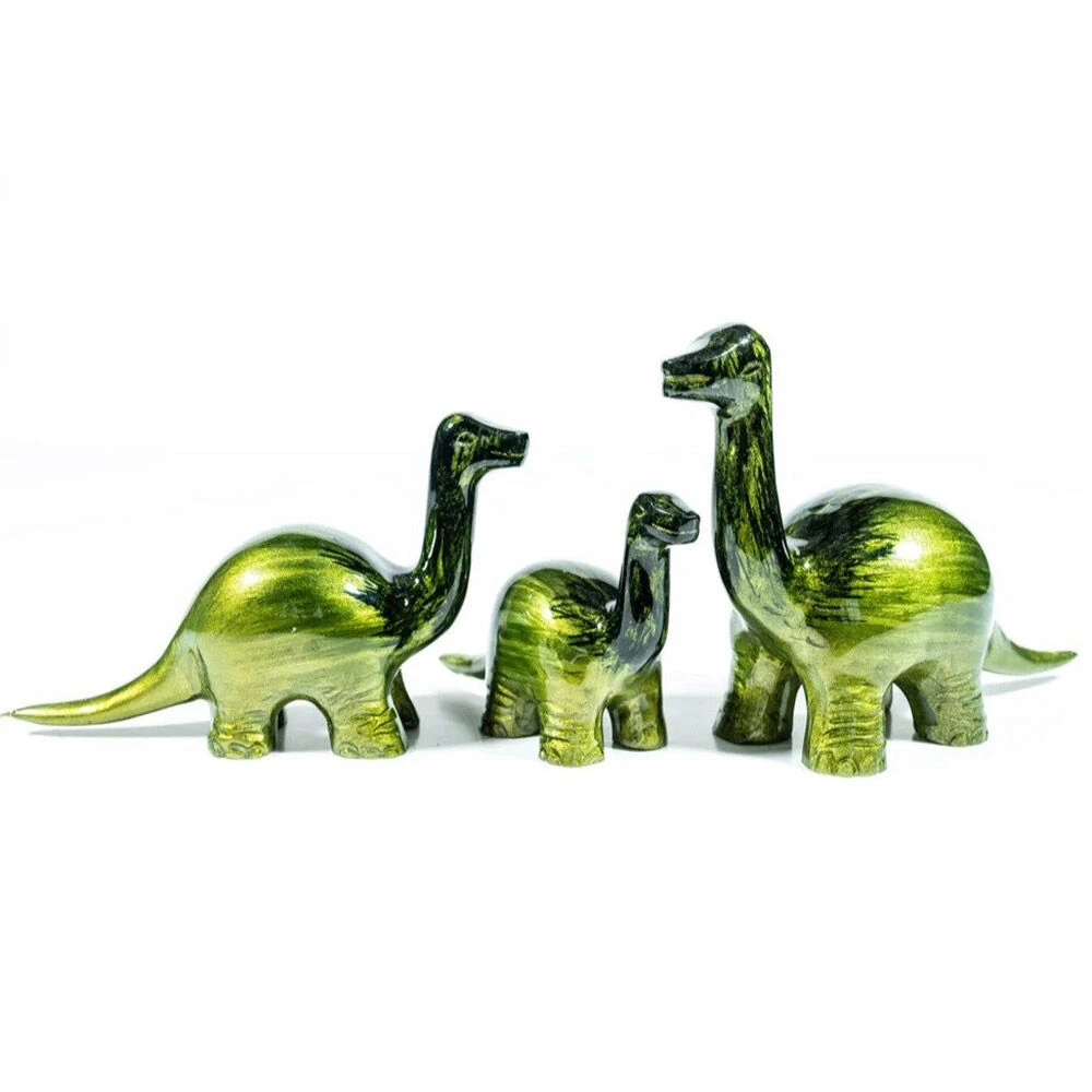 Tilnar Art Aluminark Brushed Lime Extra Large Nessie Dinosaur 3 Tilnar Art Aluminark Brushed Lime Extra Large Nessie Dinosaur - Image 3