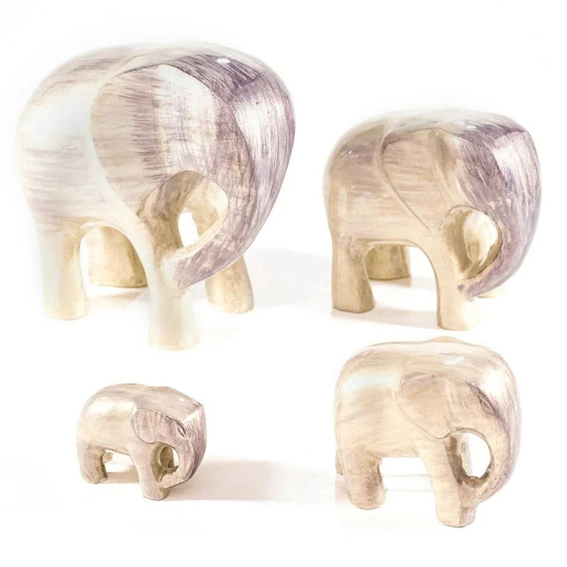 Tilnar Art Aluminark Brushed Silver Large Elephant Ornament 3 Tilnar Art Aluminark Brushed Silver Large Elephant Ornament - Image 3