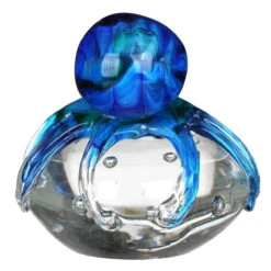 Widdop & Co Objets D’Art Blue Octopus On Rock Glass Figurine -Yankee Candle Sales widdop co 60208 objets d art blue octopus glass figurine 3