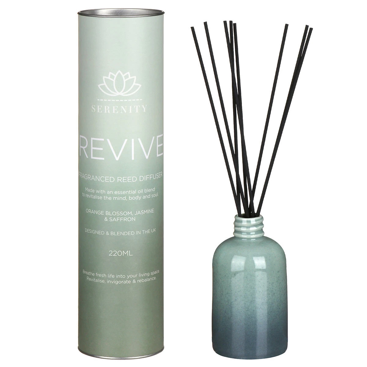 Widdop & Co Serenity Orange Blossom, Jasmine & Saffron 220ml Ceramic Diffuser 1 Widdop & Co Serenity Orange Blossom, Jasmine & Saffron 220ml Ceramic Diffuser