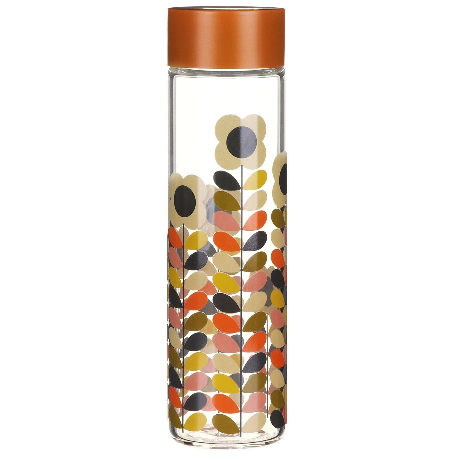 Orla Kiely Multi Stem Glass Water Bottle 1 Orla Kiely Multi Stem Glass Water Bottle