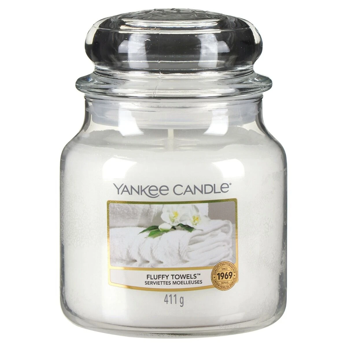 Yankee Candle Fluffy Towels Medium Jar Candle 1 Yankee Candle Fluffy Towels Medium Jar Candle