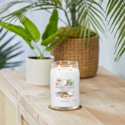 Yankee Candle Coconut Beach Signature Large Jar Candle -Yankee Candle Sales yankee candle 1629967e coconut beach signature large jar candle lifestyle 1