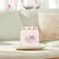 Yankee Candle Pink Cherry & Vanilla Signature Medium Jar Candle 5 Yankee Candle Pink Cherry & Vanilla Signature Medium Jar Candle -Yankee Candle Sales yankee candle 1630020e pink cherry vanilla signature medium jar candle lifestyle 1
