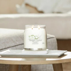 Yankee Candle White Gardenia Signature Medium Jar Candle -Yankee Candle Sales yankee candle 1630672e white gardenia signature medium jar candle lifestyle 1