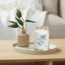 Yankee Candle Soft Blanket Signature Large Jar Candle -Yankee Candle Sales yankee candle 1701376e soft blanket signature large jar candle lifestyle 2